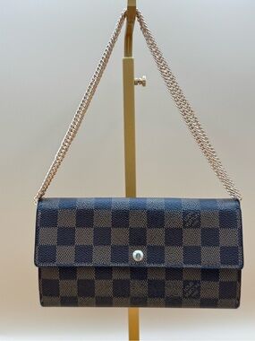 Louis Vuitton Brown Damier Ebene Fold Wallet